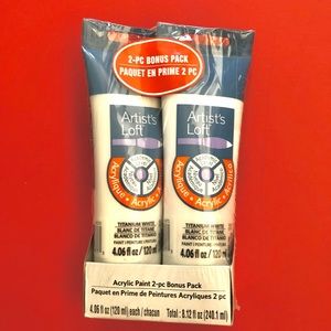 Artist’s Loft Acrylic paint Titanium White 2pc
